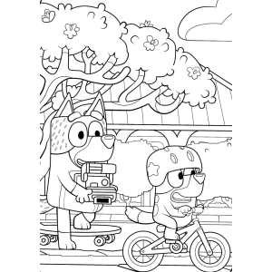 Aventura com Bluey e Bingo