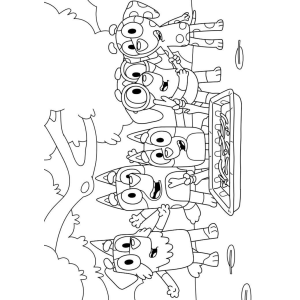 Aventura ao Ar Livre com Bluey e Amigos