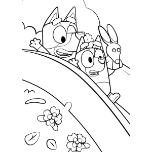 Aventura Colorida com Bluey e Bingo