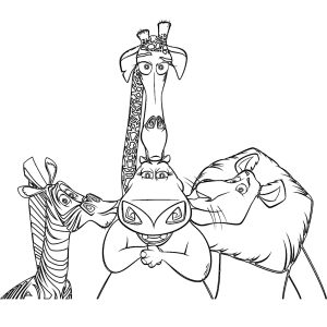 Aventura Colorida com Amigos de Madagascar