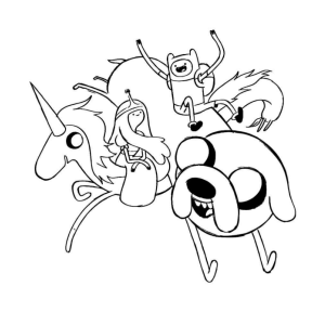 Aventura Colorida com Finn, Jake e Princesa Jujuba