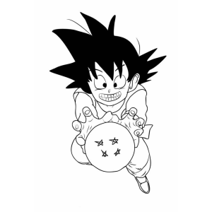 Aventura Colorida com Goku e a Esfera do Dragão