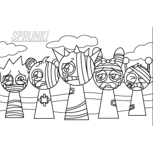 Aventura Colorida no Mundo Sprunki