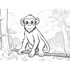 Aventura Colorida na Selva dos Macacos