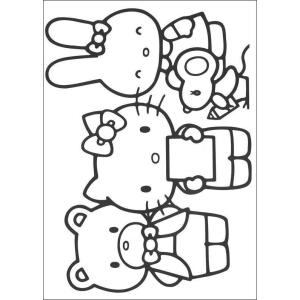 Aventura de Colorir com Hello Kitty e Amigos