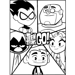 Aventura para Colorir com os Jovens Titãs!