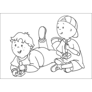 Aventura com Caillou e Amigo