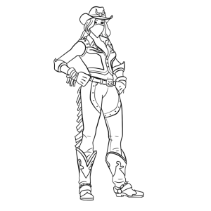 Aventura de Cowgirl em Fortnite