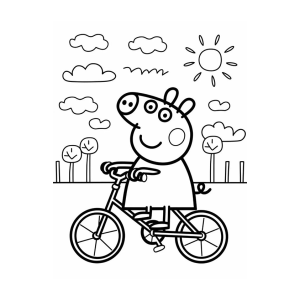 Aventura de Bicicleta com Peppa Pig