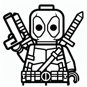 Aventura de Colorir com Lego Deadpool