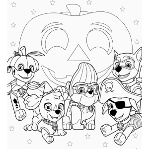 Aventura de Halloween com a Patrulha Canina