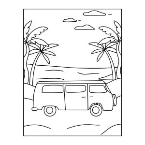 Aventura de Kombi à Beira-mar