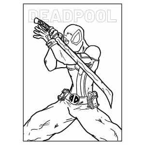 Aventure-se com Deadpool: O Desenho para Colorir