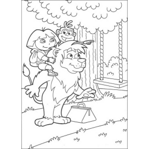 Aventura de Dora e Botas com o Amigável Leão