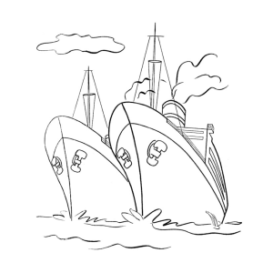 Aventura dos Navios no Oceano