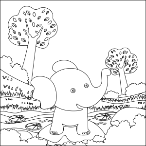 A Aventura do Elefantinho na Floresta