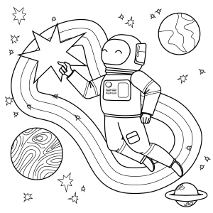 Aventura Espacial com Astronauta Fofinho