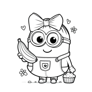 Aventura Fofa dos Minions com Banana e Cupcake