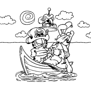 Aventura de Garfield Pirata