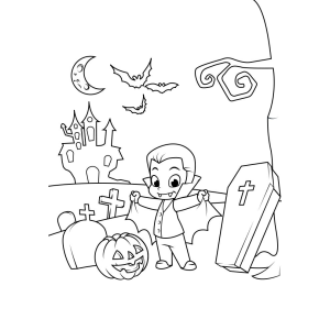 Aventura de Halloween com o Pequeno Vampiro