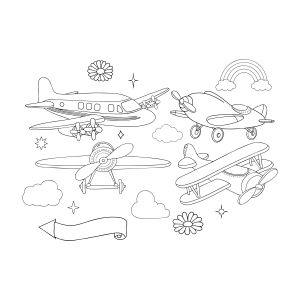 Aventura nas Nuvens: Aviões Encantadores