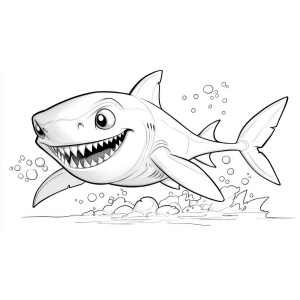 Aventura Oceânica com um Tubarão Sorridente