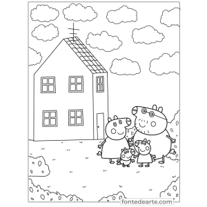 A Aventura de Peppa e a Família em Casa