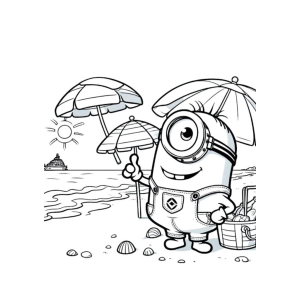 Aventura na Praia com os Minions