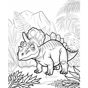 Aventura Pré-histórica com Triceratops Jovem