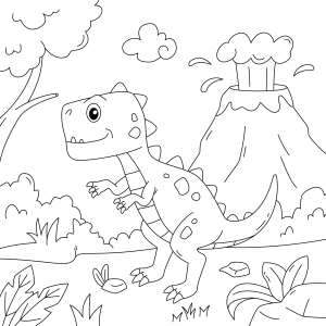 Aventura Pré-Histórica: Dino e o Vulcão!