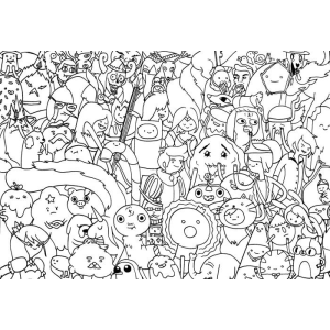 Aventura em Preto e Branco com Finn e Jake