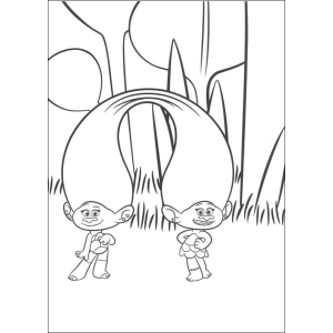 Aventure-se com os Trolls para Colorir