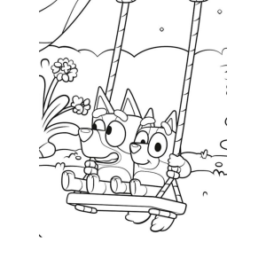 Aventuras no Baloiço com Bluey e Bingo