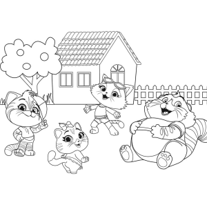 Aventuras Coloridas com os 44 Gatos
