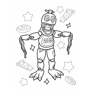 Aventuras Coloridas com Chica do FNAF
