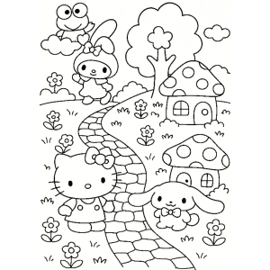 Aventuras Coloridas com Hello Kitty e Amigos