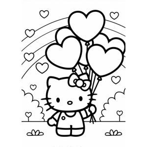 Aventuras Coloridas com Hello Kitty e Balões