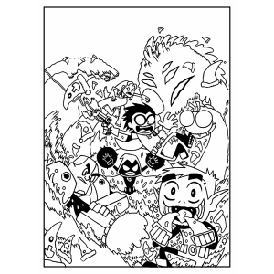 Aventuras Coloridas dos Jovens Titãs