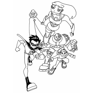 Aventuras Coloridas com os Jovens Titãs