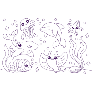 Aventuras Coloridas nas Profundezas