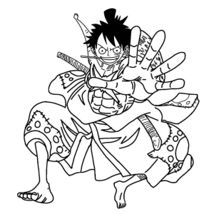 Aventuras de Luffy: Prepare-se para Colorir!