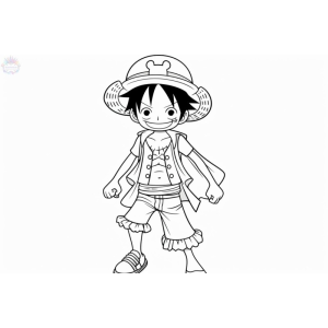 Aventuras de Luffy para Colorir
