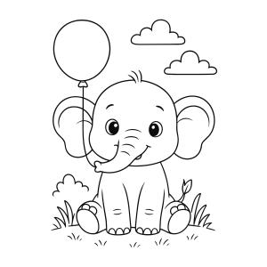 Aventuras do Elefantinho com Balão