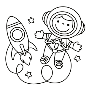 Aventuras Espaciais: Pequeno Astronauta e Foguete