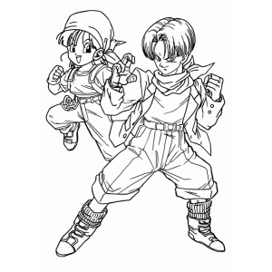 Aventuras Juvenis: Trunks e Goten Prontos para a Batalha