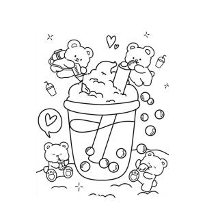 Aventuras Kawaii com Ursinhos e Bubble Tea