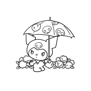 Aventuras de Kuromi em Dias Chuvosos