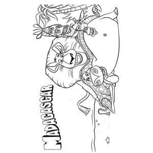 Aventuras em Madagascar: Hora de Colorir!