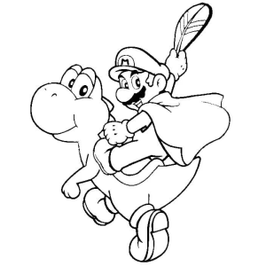 Aventuras de Mario e Yoshi: Prontos para Colorir