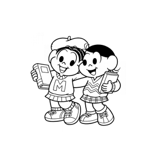Aventuras de Mônica e Magali na Escola